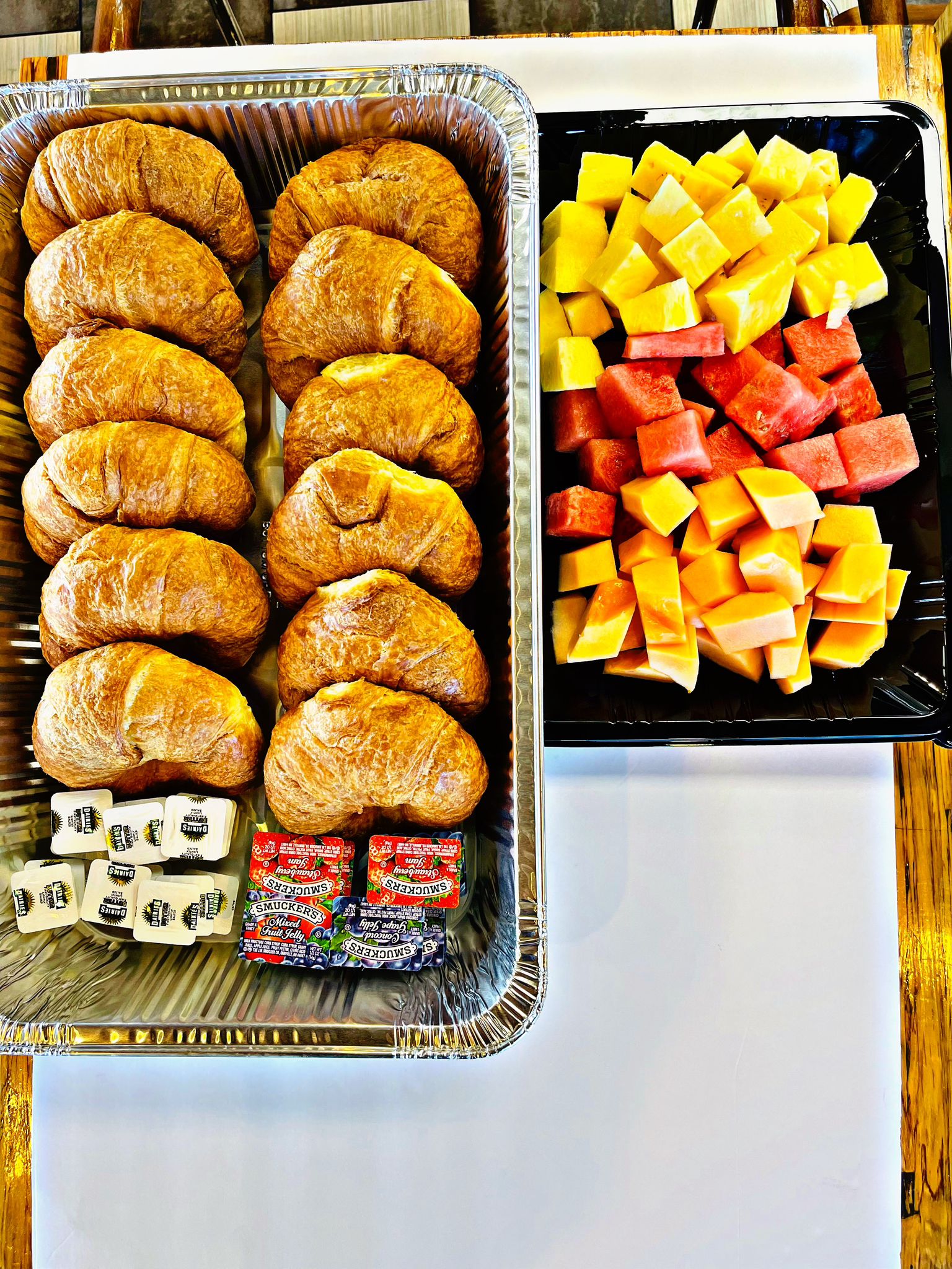 A colorful assortment of bakery treats
