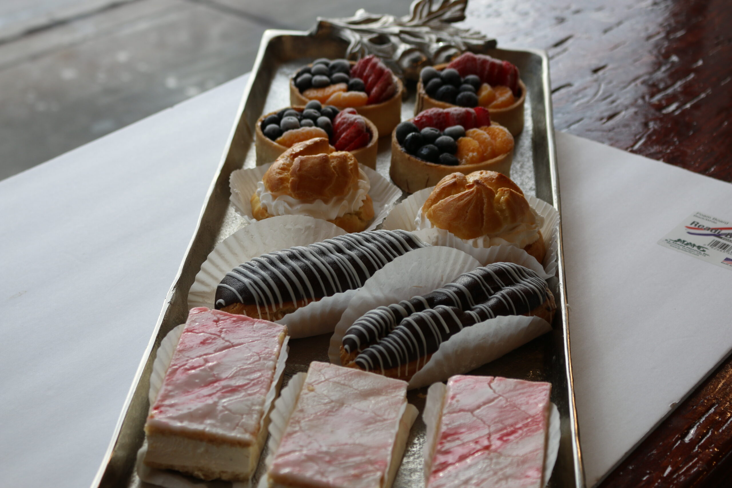 Assorted chocolate and berry muffins